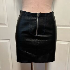 Sandro Leather Skirt